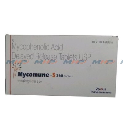 Mycomune S 360мг (Микофеноловая кислота) 
