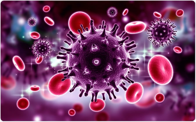 3D визуализированный вирус ВИЧ 