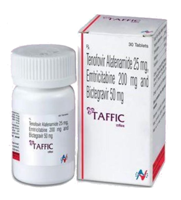 Generic Biktarvy (биктегравир 50 мг / эмтрицитабин 200 мг / тенофовир алафенамид 25 мг, BIC / FTC / TAF)